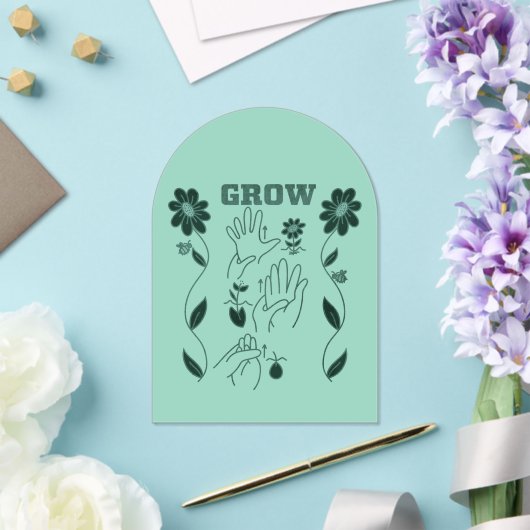 Invitations En Acrylique Croissance - Conception ASL (Insitu (Mariage))