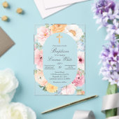 Invitations En Acrylique Crucifix en acrylique baptême (Insitu (Mariage))