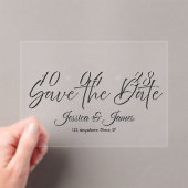 Invitations En Acrylique Customize  Personalized Save the Date (In situ (ordinateur de poche))