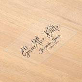 Invitations En Acrylique Customize  Personalized Save the Date (Poser)