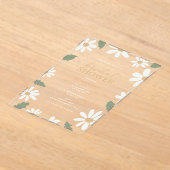 Invitations En Acrylique Cute Daisy Flower Bridal Shower (Poser)