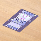 Invitations En Acrylique Cute Retro Arcade Game Kids Birthday (Poser)