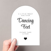 Invitations En Acrylique Dancing Feet Sign Wedding Flip Flops (In situ (ordinateur de poche))