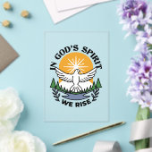 Invitations En Acrylique Dans l’Esprit de Dieu, nous nous élevons - Foi et (Insitu (Mariage))