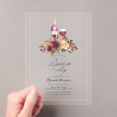 Invitations En Acrylique Dégustation de vin de Bourgogne (In situ (ordinateur de poche))