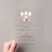 Invitations En Acrylique Dégustation de vin simplement sucré pour enterreme (In situ (ordinateur de poche))