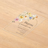 Invitations En Acrylique Déjeuner nuptial | Fête des mariées Boho Fleur sau (Poser)