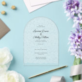 Invitations En Acrylique Delicate Lace Acrylic Wedding (Insitu (Mariage))