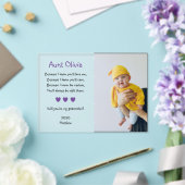 Invitations En Acrylique Demande de Marraine Parrainage Baptême Violet (Insitu (Mariage))