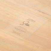 Invitations En Acrylique Demande en mariage surprise moderne classique (Poser)