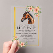 Invitations En Acrylique Derby (In situ (ordinateur de poche))