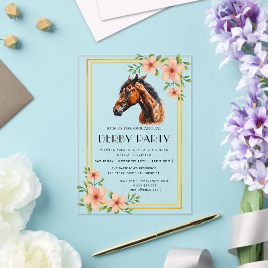 Invitations En Acrylique Derby (Insitu (Mariage))