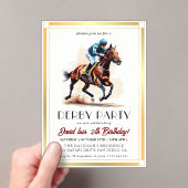 Invitations En Acrylique Derby (In situ (ordinateur de poche))