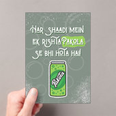 Invitations En Acrylique Desi Wedding  (In situ (ordinateur de poche))