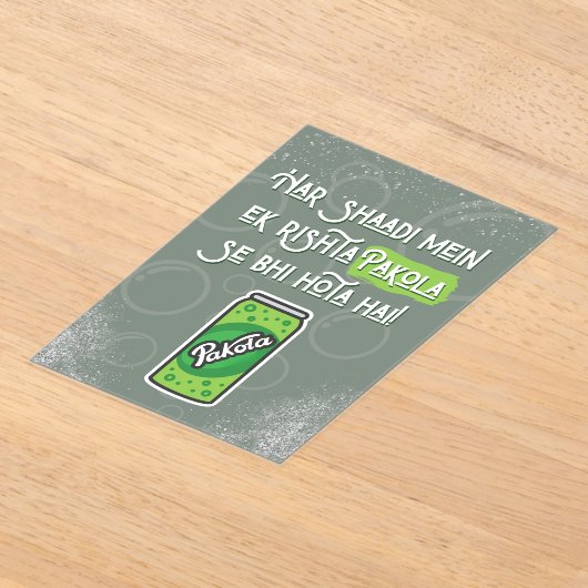 Invitations En Acrylique Desi Wedding  (Poser)