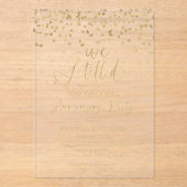 Invitations En Acrylique Design Nous Faisons Toujours Mariage Vow Renouvell (Recto)