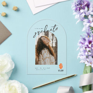 Invitations En Acrylique Design officiel du logo de l'Université d'État d'I