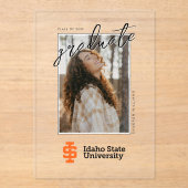 Invitations En Acrylique Design officiel du logo de l'Université d'État d'I (Recto)