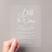 Invitations En Acrylique Design Toujours Le Renouveau Vow Un Mariage (In situ (ordinateur de poche))