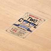 Invitations En Acrylique Deux 4 juillet Cool garçons 2e anniversaire (Poser)