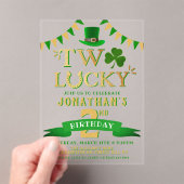 Invitations En Acrylique Deux heureux 2e anniversaire (In situ (ordinateur de poche))