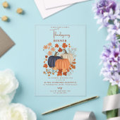 Invitations En Acrylique Dîner d'action de grâces Russe Citrouille (Insitu (Mariage))