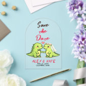 Invitations En Acrylique Dino Wedding Save the Date (Insitu (Mariage))
