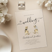 Invitations En Acrylique Dinosaur Thème Mariage