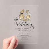 Invitations En Acrylique Dinosaur Thème Mariage (In situ (ordinateur de poche))