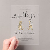 Invitations En Acrylique Dinosaur Thème Mariage (In situ (ordinateur de poche))