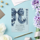 Invitations En Acrylique Diplôme à nœud en jean en denim (Insitu (Mariage))