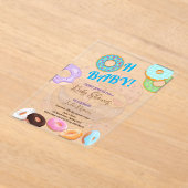 Invitations En Acrylique Donut Baby shower garçon (Poser)