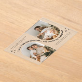 Invitations En Acrylique Double Arch Photo Godfather Proposal (Poser)