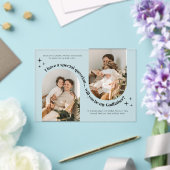 Invitations En Acrylique Double Arch Photo Godfather Proposal (Insitu (Mariage))