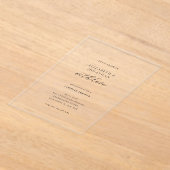 Invitations En Acrylique Douche-les avec amour Simple Douche Couple (Poser)