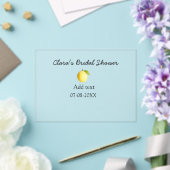 Invitations En Acrylique Douche nuptiale citron moderne simple minimum rust (Insitu (Mariage))
