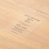 Invitations En Acrylique Douchons-les avec amour | Boho Shower Bridal (Poser)