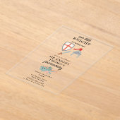 Invitations En Acrylique Dragons Knights Fairytale Château médiéval Anniver (Poser)