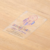 Invitations En Acrylique Dreamcatcher Fête de bois d'oeuvre Anniversaire (Poser)