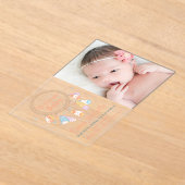 Invitations En Acrylique Dreamcatcher New Baby Newborn Birth Announcement (Poser)