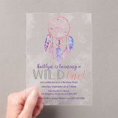 Invitations En Acrylique Dreamcatcher Wild One 1er anniversaire (In situ (ordinateur de poche))