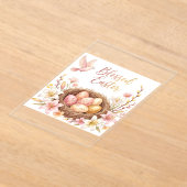 Invitations En Acrylique Easter Nest with Eggs (Poser)