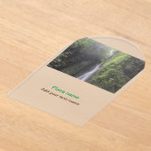 Invitations En Acrylique eau océan plage photo ajouter nom texte place été (Poser)