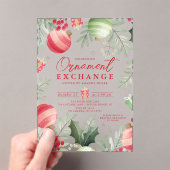 Invitations En Acrylique Échange d'ornements de Noël (In situ (ordinateur de poche))