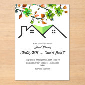 Invitations En Acrylique Editable House Warming Invitation, House Warming P (Recto)