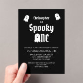 Invitations En Acrylique Éffrayant un 1er anniversaire (In situ (ordinateur de poche))