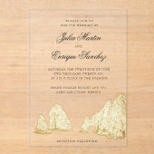 Invitations En Acrylique El Arco Cabo San Lucas Arch Weddining (Recto)