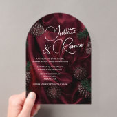 Invitations En Acrylique Élégance Bourguignonne (In situ (ordinateur de poche))