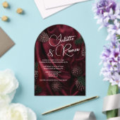 Invitations En Acrylique Élégance Bourguignonne (Insitu (Mariage))