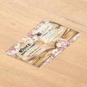 Invitations En Acrylique Elegance Kingdom Book Baby Shower (Poser)